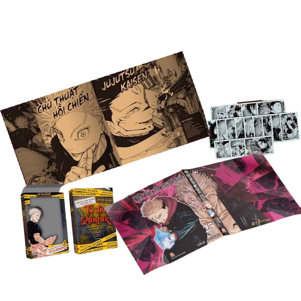 Jujutsu Kaisen 25 + Variant Vietnam Limited + Special con Postcard e Box Cornice